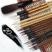 LAFUTURE 20 PCS Writing Brush Chinese Calligraphy Brush Set Kanji Japanese Sumi Painting Drawing Brushes 19 Piece/Set+Roll-up Bamboo Brush Holder Today's Sale 20 PCS Set