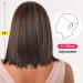 Allbell Brown Bob Wig with Blonde Highlights - Short Straight Synthetic Hair Middle Part for Women - Buy Online on SooperMarket.com