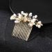 Runmi Bride Wedding Hair Combs Gold Headpieces Pearl Bridal Hair Accessories Leaf Hair Piece for Women and Girls (Gold) - Buy Online on SooperMarket.com