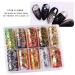 SUMAJU 10 Rolls Gold Silver Nail Foils Mesh Sticker Tape for DIY Nail Art Decorations - Buy Online on SooperMarket.com