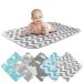 Breathable Washable Baby Diaper Wrap Pad | 50x70 cm Zigzag Gray | Reusable Infant & Toddler Ceiling Pad - Buy Online on SooperMarket.com