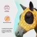 Harrison Howard Super Comfort Stretchy Fly Mask - Large Eye Space UV Protection Ethnic Style Yellow - Perfect for Horses - Buy Online on SooperMarket.com