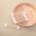 300 PCS White Spiral Lace Wooden Tube Cotton Swabs - Antibacterial & Sterile Cleaning Sticks for Eyes Ears & Makeup - Buy Online on SooperMarket.com