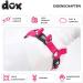 DDOXX Nylon Step-In Dog Harness - Adjustable Pink Puppy Harness for All Sizes - XXS (1.0 x 26-35 cm) - International Shipping Available - Buy Online on SooperMarket.com