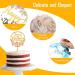 AIBAOBAO 6 Pack Happy Birthday Cake Topper Flowers Cake Toppers Multi-Patterned Acrylic Personalised Cupcake Toppers for Various Birthday Party Girls Kids Baby Wedding Mother Decorations Supplies - Buy Online on SooperMarket.com
