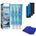 Car Glass Oil Film Cleaner Glass Oil Film Remover for Car Car Glass Oil Film Cleaner Safety and Long-Term Protection for Family Bathroom Windows with Sponge Towel (3 pcs)