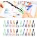 20-Partly Reading Flashing Brake Glasses Cleaning Tool Set - 4 Red Blue Black Green & Orange Brushes for Optimal Lens Care - Buy Online on SooperMarket.com