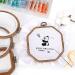 Caydo 4 Set Embroidery Hoops - Imitated Wood Display Frames for Craft Sewing and Decoration - Buy Online on SooperMarket.com