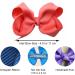 JOYOYO 40 Pcs Handmade Grosgrain Ribbon Hair Bows for Toddler Girls - 4.5 Inch Hair Clips in Multicolor Pairs - 40 Count Pack - Buy Online on SooperMarket.com