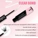 Cluster Lash Glue for Eyelash Extensions - 2 in 1 Waterproof Lash Bond | Strong Hold 72 Hour Wear (10ml Black + Clear - Buy Online on SooperMarket.com