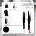 Zayraz Precision Tweezer Set for Ingrown Hair and Splinters - Stainless Steel Slant and Pointed Tweezers for Eyebrow Plucking - Black - Buy Online on SooperMarket.com