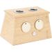 Buy Moxibustion Box - 2 Holes Bamboo Moxa Halter for Pain Relief & Healthcare | International Shipping - Buy Online on SooperMarket.com