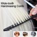 Yoezuo Wide Tooth Comb 2 PCS Curling Comb Coarse Tooth Comb Hair Comb Set Heat Resistant Antistatic Coarse Hair Comb Styling Comb for Women Men Hair Styling Salon (Black) - Buy Online on SooperMarket.com