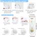 Bimirth Baby Children Hair Clippers | Cordless & Quiet with Safe Ceramic Blade | USB Rechargeable & Waterproof | 3 Guide Combs | White - S12 - Buy Online on SooperMarket.com