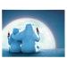 Mark Feldstein & Associates Coca Cola Advertising Polar Bears with Moon Pre Lit LED and Fiber Optic Canvas Holiday Artwork 16 x 12