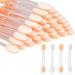 Eye-shadow applicator 50 disposable eyelid shadows on both sides eyeshadow brush set sponge brush black sponge brush eye make-up brush for women and girls (transparent)