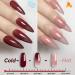 YTD Likomey Gel Polish Set 15ml Color Changing Nude Pink Burgundy Red and Glitter Nails Gel Kit Fall Winter Thermal Ombre Change Colors Translucent Salon Manicure UV Nail Vernis 2 Pcs 0.5 Oz 2-nude Pink Burgundy Red 15 ml (Pack of 2) - Buy Online on SooperMarket.com