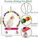 Esrise Bird Toys - Colorful Hanging Wood Bells for Conures Lovebirds & Finch | International Shipping - Buy Online on SooperMarket.com