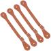 GORGECRAFT 4Pcs Leather Spur Straps Adjustable Boot Strap Western Man Woman Single Ply Leather Horizons Spur Straps with Zinc Alloy Clasp for Equestrian Supplies Thigh High Boots Chocolate