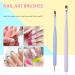 Sularpek 6Pcs Nail Art Brushes Set - Builder Gel Brush for Nails, Nail Art Design Pen Painting Tools with Extension Gel Brush, Fine Liner Brushes, and Dotting Pen - Buy Online on SooperMarket.com
