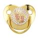 Bling Baby Pacifier - Anti-Static Gold Pacifier for Newborns & Toddlers (6-18 Months) - Perfect for Outdoor Use | Shop Now! - Buy Online on SooperMarket.com