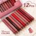 Buy 12 Colors Dewy Melting Lipstick - High-Shine Gloss Finish | Vibrant Lip Stain for Women | International Shipping Available - Buy Online on SooperMarket.com