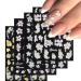 Baoximong Flower Nail Art Stickers Decals 5D Embossed Spring Nail Decals 3D Self-Adhesive Nail Art Supplies Yellow Pink White Kapok Camellia Design Nail Accessories for Women Nail Decorations