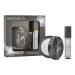 Mirabella Glow Duo LED Lit Lip Gloss & Hyaluronic Pressed Powder Gift Set - Universal Pressed Powder with LED Light & Mirror - Talc-Free Paraben & Gluten Free