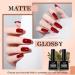 LKE Gel Nail Polish Kit with 72W UV Lamp | 6 Classic Red Colors | Glossy & Matte Top/Base Coat | Manicure DIY Set for Women - Buy Online on SooperMarket.com