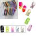 10 Color Mixed Nail Art Striping Tape Line Sticker Set - UV Gel Tips Decal DIY Nail Decorations - Buy Online on SooperMarket.com
