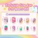 Modelones 144Pcs Press on Nails for Kids | Glitter Gradient Acrylic Fake Nails | Perfect Gift for Girls A2-Butterfly Unicorn - Buy Online on SooperMarket.com