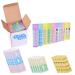 Lip balm container tubes - 25 -pack (5x5 colors) - DIY - empty - 5.5 ml - including 25 (5x5 colors) & 25 printed stickers - Create Create Mechanism and Lid - Chapsticks
