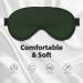 Buy SSIMOO Hunter Green Floral Petals Pattern Sleep Mask - Adjustable Breathable & Fashionable Eye Mask for Comfortable Sleep - International Shipping Available - Buy Online on SooperMarket.com