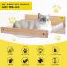 COZIWOW Wall Mounted Cat Hammock Bed - Sturdy Kitty Shelf for Sleeping & Playing | Premium Kitten Furniture - Holds up to 22 lbs | White Flannel - Buy Online on SooperMarket.com
