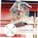 Housoutil 2pcs Set Cage Birds and Wooden Accessory Supplies Shovel Steel Long Parrot for Cleaning Brush Pet 7x9cm Assorted Color - Buy Online on SooperMarket.com