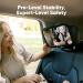 Baby Car Mirror - Safety Back Seat Infant Mirror - Shatterproof Wide View Baby Mirror (Matte Black) - Buy Online on SooperMarket.com