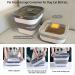 Kesoin Pet Food Storage Container - Airtight Foldable Bin with Scoop - 13L Capacity (Grey) - Buy Online on SooperMarket.com