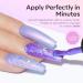 Modelones Gel Nail Polish 6 Colors Shimmer Pearl White Pink Purple Mermaid Nail Drawing Glitter Gel Polish Soak Off Led Summer Nail Gel Swirl Shell Thread Effect DIY Mani Gift with Dotting Pen Pearl Purple - Buy Online on SooperMarket.com