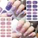 10 Sheets Butterfly Nail Stickers - Self Adhesive Full Nail Wraps & Glitter Decals for DIY Manicure Kits - Perfect Nail Art Supplies for Women & Girls - Buy Online on SooperMarket.com