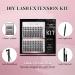 MilyBest DIY Lash Extension Kit - 144 Pcs Individual Lashes, Eyelash Glue, Applicator Tool, and More - Easy to Apply at Home (Kit M03) - Buy Online on SooperMarket.com