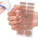 Shichangda Semi Cured Gel Nail Strips - Peel And Stick Nail Wraps Semi-Cured Gel Nail Strips Long Lasting Gloss Nail Strips Easy To Apply And Remove Gel Nail Stickers Cs032