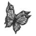 PLAFOPE 2pcs Eye Liner Pencils Eyeliner Stencil for Makeup Butterfly Eyeliner Stencil
