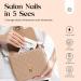 Beetles Press On Short French False Nails - 30PCS White & Nude Full Cover Nails with Glue & Adhesive Tabs - Mini File Included - for Women & Girls - Buy Online on SooperMarket.com