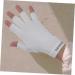 OSALADI 1 Pair Uv Gloves Womens Gloves Nail Lamp Light Nail Gel Uv Hand Protection Gloves for Nails Uv Manicure Gloves Summer Beach Gloves Professional Protection Fingerless Gloves Shield 19.5x8cm White - Buy Online on SooperMarket.com