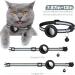 Reflective Airtag Cat Neck Band | Integrated Holder & Bell | Safety Buckle for Kittens & Puppies - Black - Buy Online on SooperMarket.com