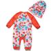Bonverano Baby Girls Swimsuit UPF 50+ Sun Protection Orange 9-12 Months - Buy Online on SooperMarket.com