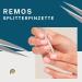 REMOS 2-Piece Tweezers Set - Eyebrow & Splinter Tweezers in Black | International Shipping - Buy Online on SooperMarket.com