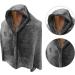Yajexun USB Heated Hoodie Ceiling Scarf - Fast Warming Electric Overfent with 3 Levels Soft Flannel Intelligent Control for Shoulder & Back - Women's Gray - Buy Online on SooperMarket.com