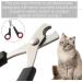 DERDOUT Pet Nail Clipper - Professional Stainless Steel Claw Trimmer for Cats, Small Breed Dogs, Rabbits & Small Animals - Black - Buy Online on SooperMarket.com