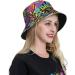 Retro 80s 90s Bucket Hat for Men Women - Funny Sun Fisherman Hat Black-3 One Size - Buy Online on SooperMarket.com
